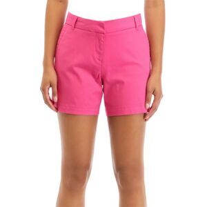 Crown & Ivy Women's Caroline Chino Shorts Pink Size 8